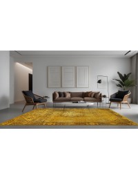 Yellow Persia Persian Vintage Carpet 275 x 185 cm - view 1