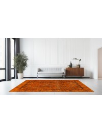 Orange Persien Persisk Vintagetæppe 290 x 179 cm - view 2