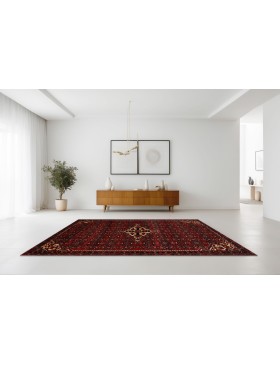 Rød Persia Hamadan  200 x 113 cm