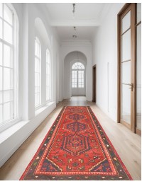Rød persia Persisk teppe 198 x 69 cm - view 1