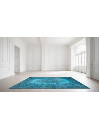 Blauw Turkije Vintage Tapijt 220 x 115 cm - view 1