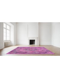 Roze Turkije Vintage Tapijt 254 x 174 cm - view 1