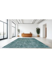 Verde Turco Tappeto vintage 384 x 237 cm - view 2