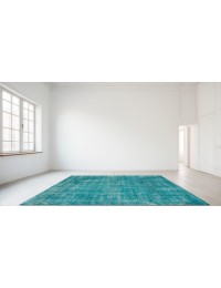 Turquoise Turc Tapis vintage 200 x 110 cm - view 2
