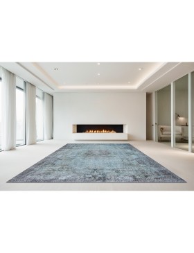 Azul Turquía Alfombra vintage  307 x 175 cm