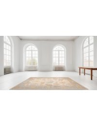 Beige text_origin_4 Oushak Teppich 278 x 185 cm - view 1