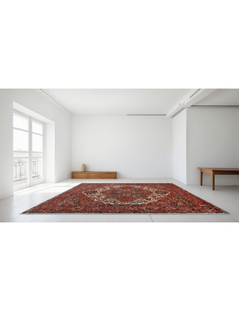 Red Pakistan Ziegler Carpet 298 x 245 cm - view 1