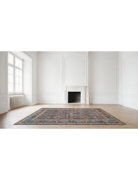 Blauw Pakistan Ziegler Tapijt 296 x 201 cm - view 1