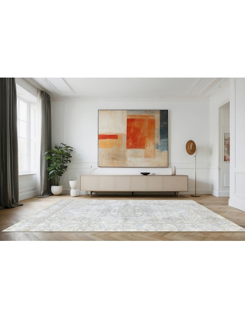 Blau Persien Persischer Vintage Teppich  303 x 203 cm
