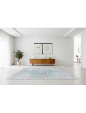 Bleu Persan Tapis Persan vintage  279 x 198 cm