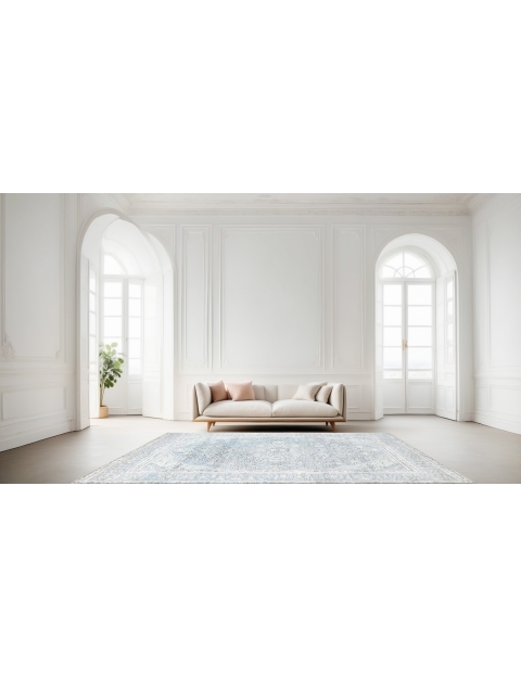 Blau Persien Persischer Vintage Teppich  281 x 197 cm