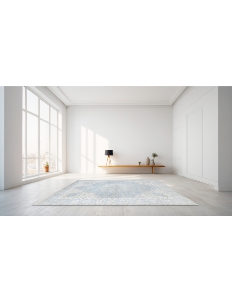 Blau Persien Persischer Vintage Teppich  269 x 201 cm