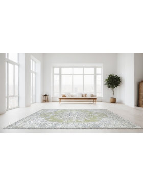 Grön Persien Persisk vintage matta  275 x 199 cm