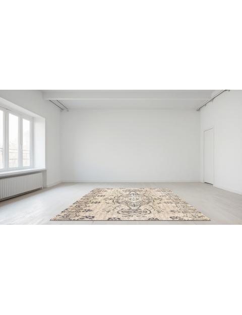 Beige Turco Tappeto vintage 168 x 168 cm - view 4