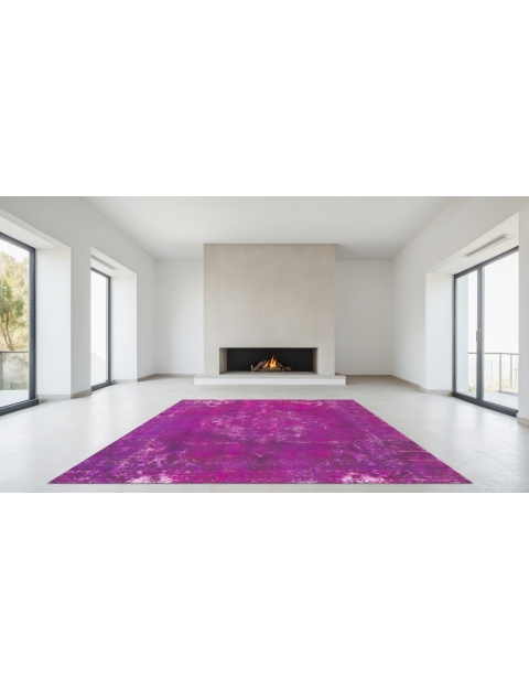 Purper Perzië Perzisch Vintage Tapijt 188 x 188 cm - view 2