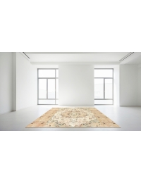 Beige Persien Persisk Vintagetæppe 188 x 188 cm - view 2
