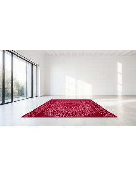 Rouge Persan Tapis Persan vintage 287 x 287 cm - view 1