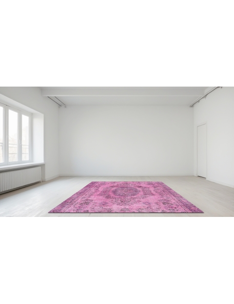 Roze Turkije Vintage Tapijt 163 x 163 cm - view 1