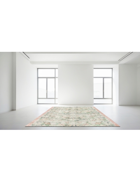 Beige Turkije Vintage Tapijt 178 x 178 cm - view 1
