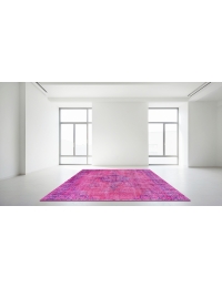 Rosa Türkei Vintage Teppich 180 x 180 cm - view 1