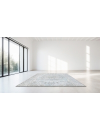 Blau Persien Persischer Vintage Teppich 204 x 204 cm - view 1