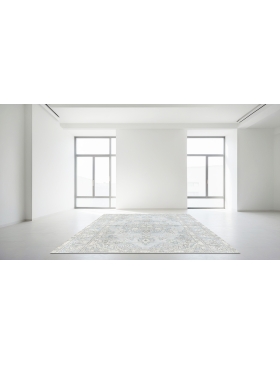 Blau Persien Persischer Vintage Teppich 203 x 203 cm - view 1