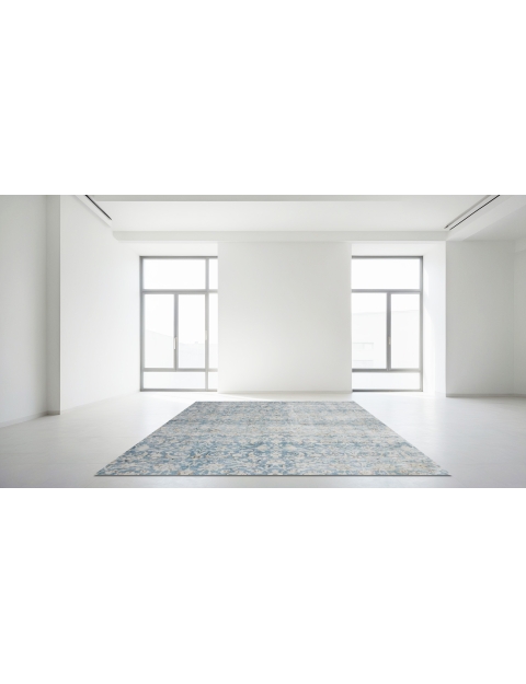 Blauw Perzië Perzisch Vintage Tapijt 174 x 174 cm - view 1
