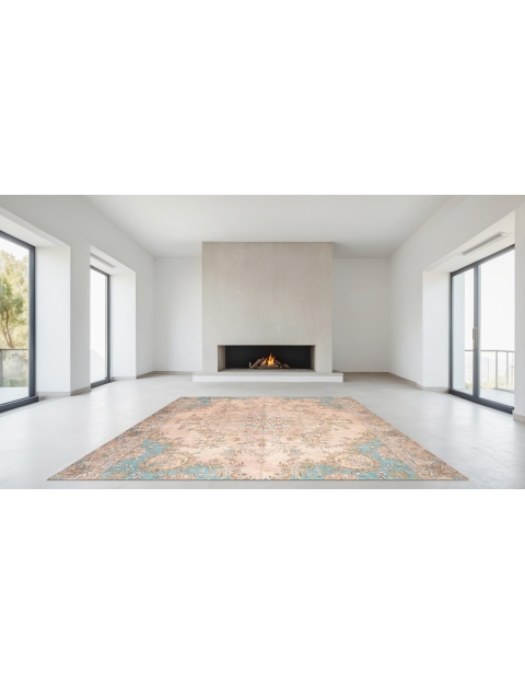 Beige Persan Tapis Persan vintage 274 x 274 cm - view 1