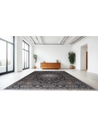 Blå Persien Kashan Patina 429 x 306 cm - view 1