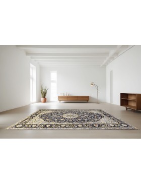 Blauw Perzië Ardakan Patina  305 x 207 cm