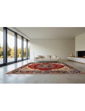 Rød Persia Tabriz Patina  300 x 195 cm