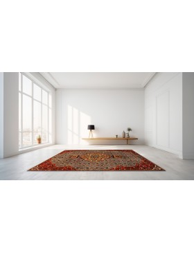 Blu Persiano Hamadan Patina  215 x 130 cm