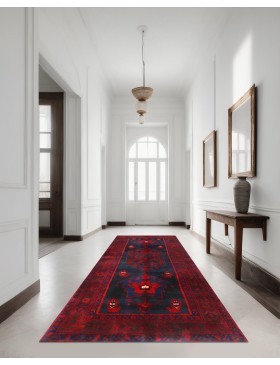 Blå Persien Hamadan  255 x 178 cm