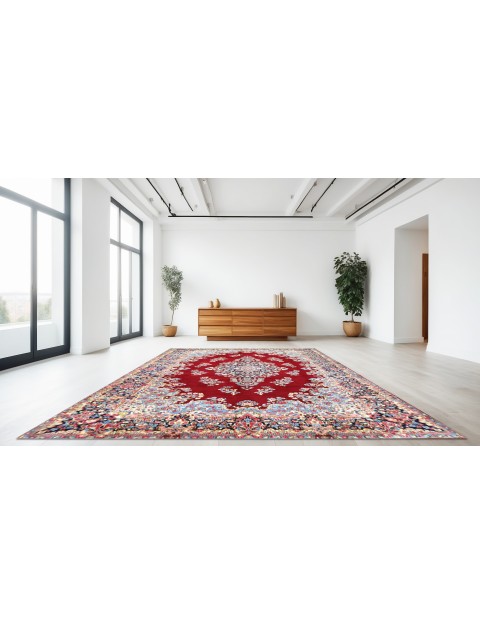 Red  Persia Kerman  493 x 292 cm