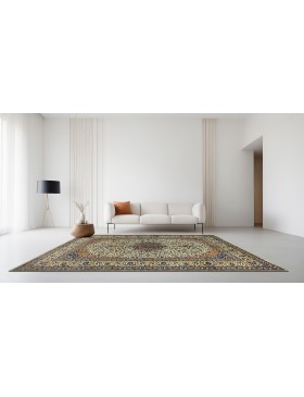 Grön Persien Kashmar  292 x 197 cm