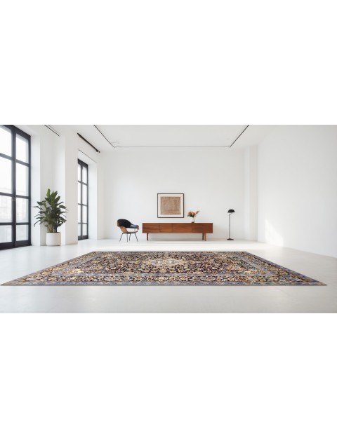 Bleu Persan Keshan  407 x 296 cm