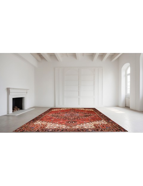 Red  Persia Heriz  388 x 293 cm