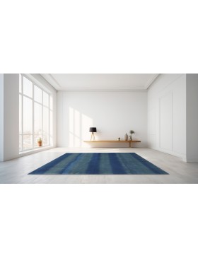 Blau Persien Persischer Gabbeh  242 x 167 cm