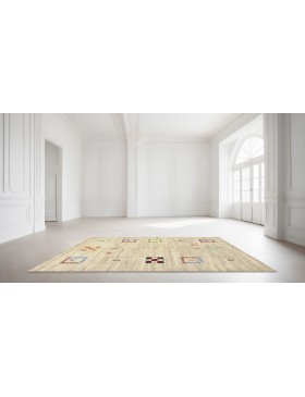 Beige Persien Persisk Gabbeh  203 x 150 cm