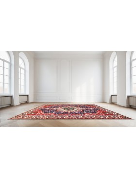 Blauw Perzië Bakhtiar Patina  310 x 223 cm