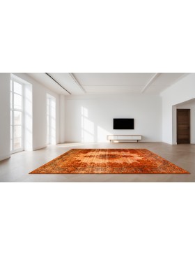 Orange Persien Persisk vintage matta  367 x 273 cm