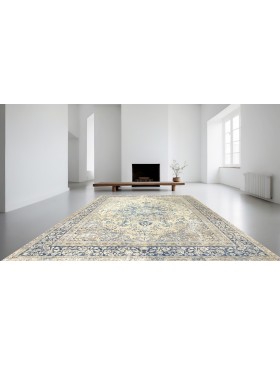 Beige Persien Persischer Vintage Teppich  380 x 280 cm