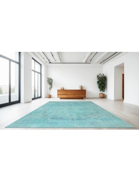 Turkoise  Persia Persian Vintage Carpet  376 x 275 cm