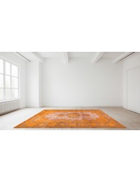 Orange Persia Persian Vintage Carpet 260 x 143 cm - view 1