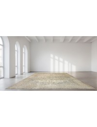 Beige Persien Persisk vintage matta  368 x 289 cm