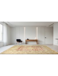 Beige Persien Persisk vintage matta  389 x 297 cm