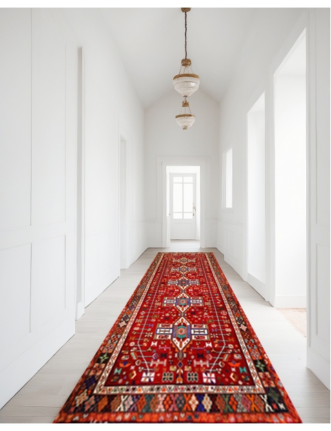 Rød Persia Shiraz 311 x 126 cm - view 2