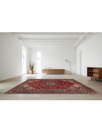 Rood Perzië Tabriz 296 x 196 cm - view 1