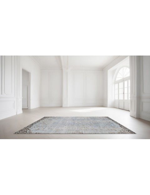 Blå Tyrkia Vintage Teppe  278 x 176 cm