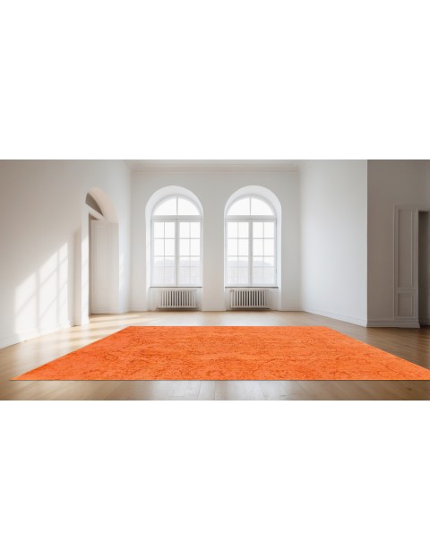 Orange Persien Persischer Vintage Teppich  291 x 186 cm